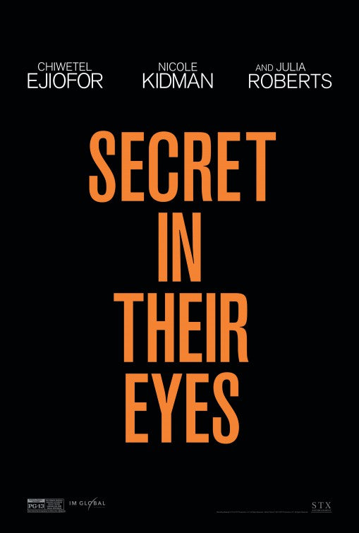1000 piece jigsaw puzzle for the movie poster: Secret in Their Eyes (2015)