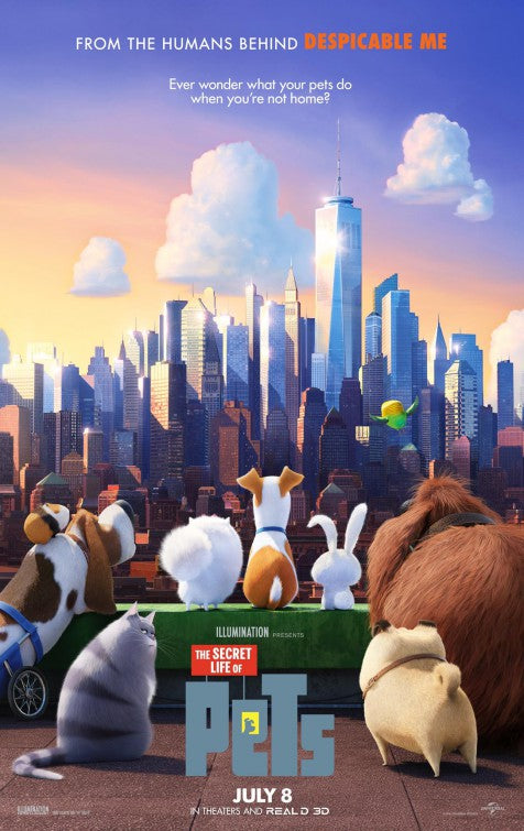 1000 piece jigsaw puzzle for the movie poster: The Secret Life of Pets (2016) ver2