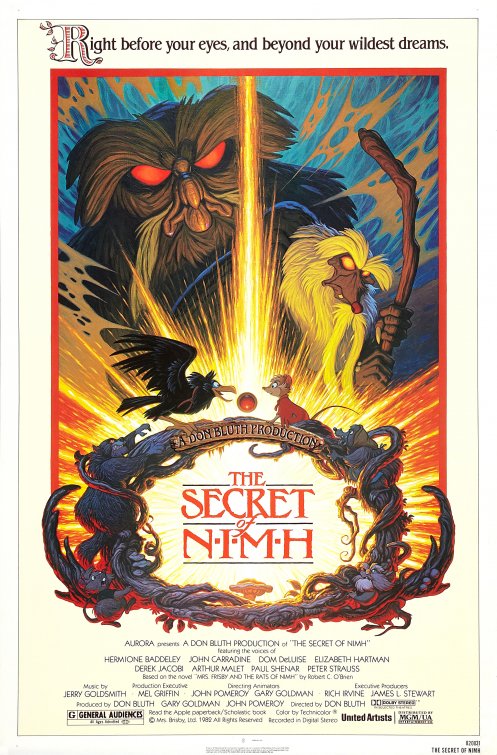1000 piece jigsaw puzzle for the movie poster: The Secret of NIMH (1982)