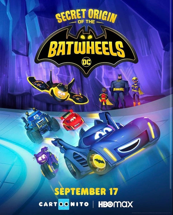 1000 piece jigsaw puzzle for tv poster: Secret Origin of the Batwheels