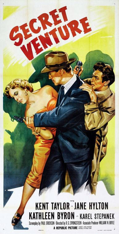 the movie poster: Secret Venture (1955)