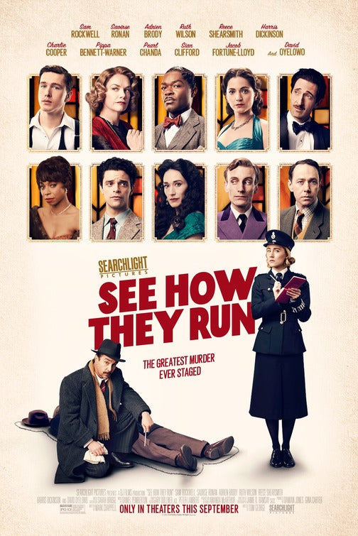 1000 piece jigsaw puzzle for the movie poster: See How They Run (2022)