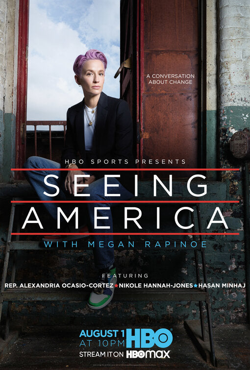 1000 piece jigsaw puzzle for tv poster: Seeing America With Megan Rapinoe