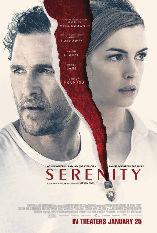 1000 piece jigsaw puzzle for the movie poster: Serenity (2019)