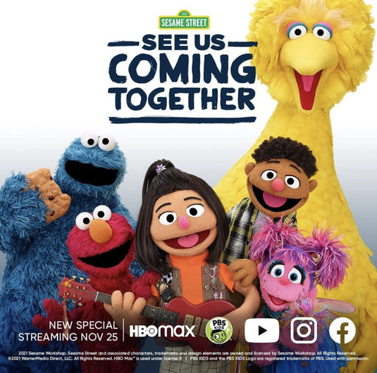 1000 piece jigsaw puzzle for tv poster: Sesame Street: See Us Coming Together