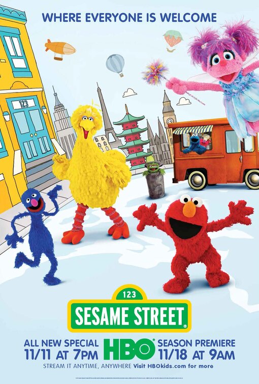 1000 piece jigsaw puzzle for tv poster: Sesame Street, ver10