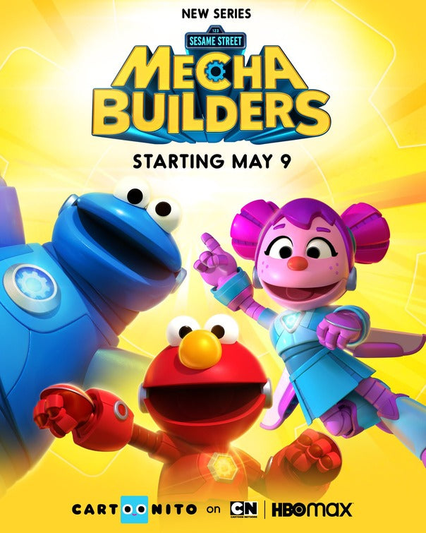 1000 piece jigsaw puzzle for tv poster: Sesame Street Mecha Builders
