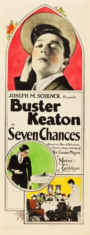 1000 piece jigsaw puzzle for the movie poster: Seven Chances (1925)