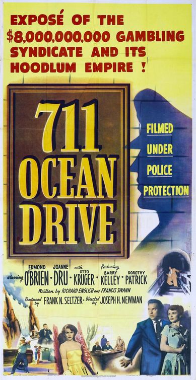 the movie poster: 711 Ocean Drive (1950) ver2