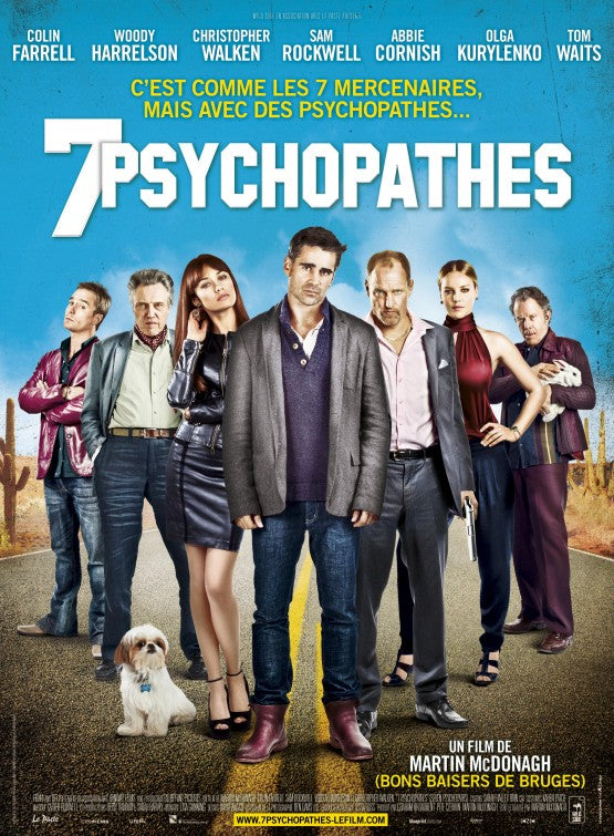 1000 piece jigsaw puzzle for the movie poster: Seven Psychopaths (2012) ver17