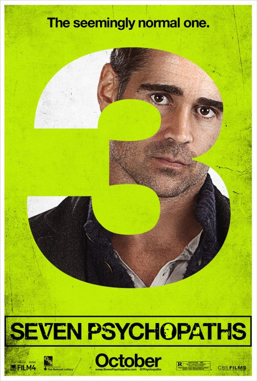 1000 piece jigsaw puzzle for the movie poster: Seven Psychopaths (2012) ver4