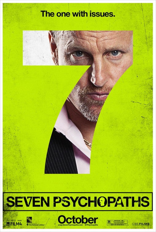 1000 piece jigsaw puzzle for the movie poster: Seven Psychopaths (2012) ver8