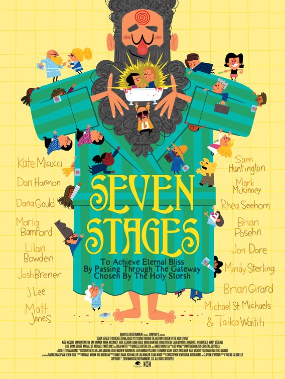 1000 piece jigsaw puzzle for the movie poster: Seven Stages to Achieve Eternal Bliss (2020)