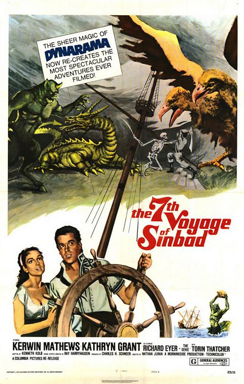 the movie poster: The 7th Voyage of Sinbad (1958)