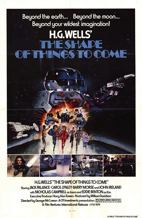 the movie poster: The Shape of Things to Come (1979)