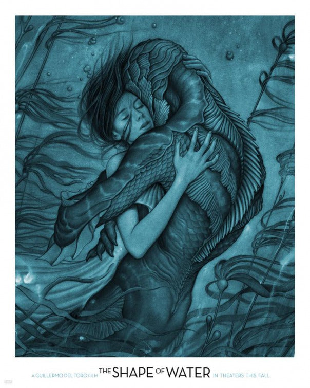 1000 piece jigsaw puzzle for the movie poster: The Shape of Water (2017)