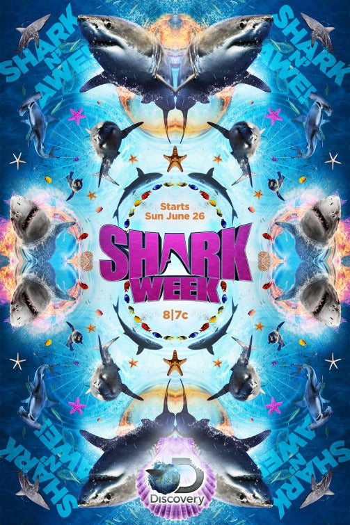 1000 piece jigsaw puzzle for tv poster: Shark Week