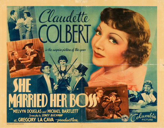 the movie poster: She Married Her Boss (1935) ver2