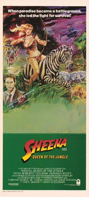 the movie poster: Sheena (1984) ver3