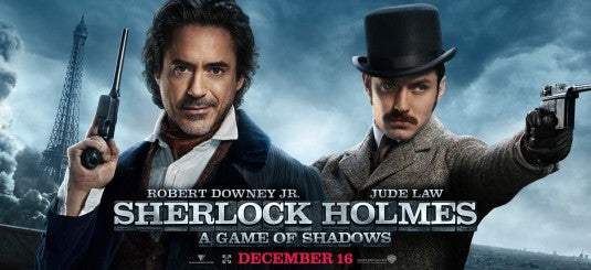 1000 piece jigsaw puzzle for the movie poster: Sherlock Holmes: A Game of Shadows (2011) ver16