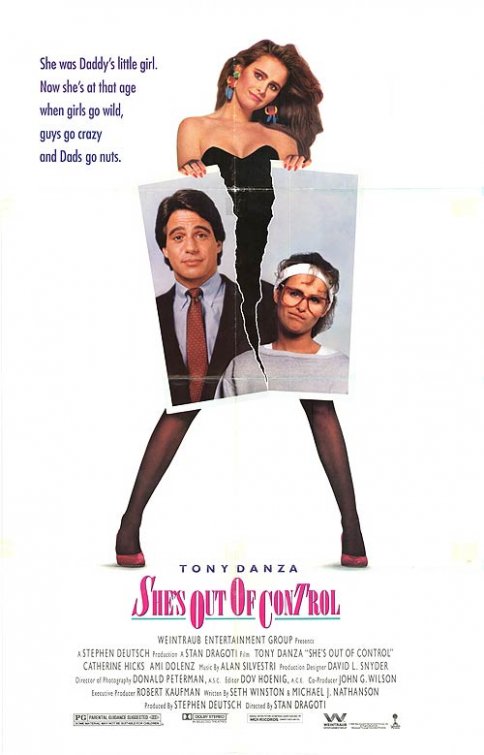 1000 piece jigsaw puzzle for the movie poster: She's Out of Control (1989)