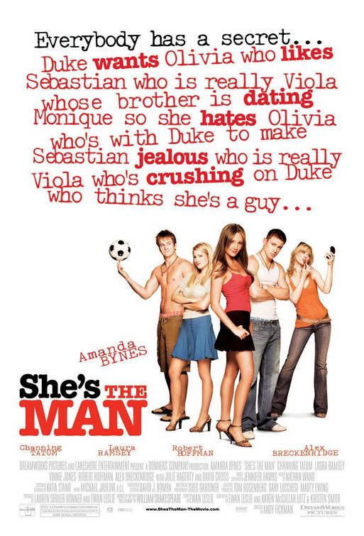 the movie poster: She's the Man (2006)