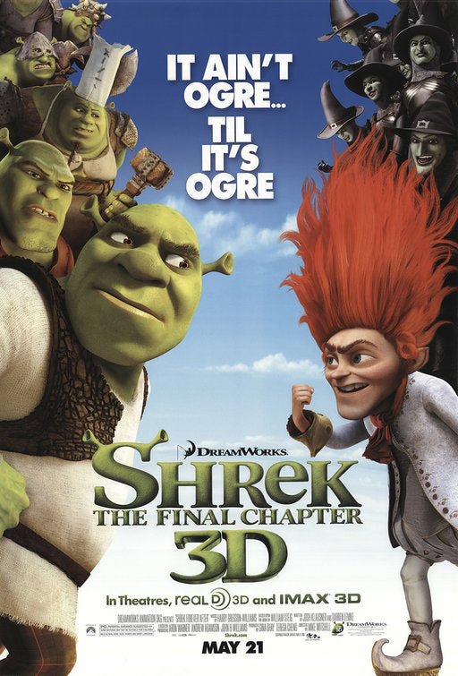 1000 piece jigsaw puzzle for the movie poster: Shrek Forever After (2010) ver8