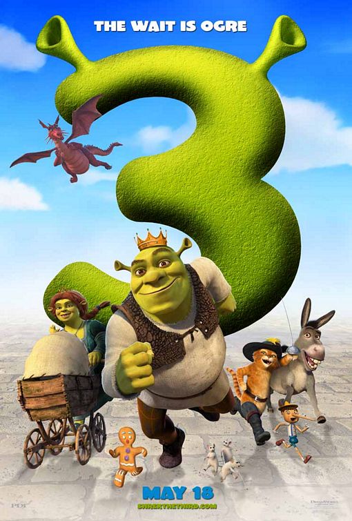 the movie poster: Shrek the Third (2007) ver8