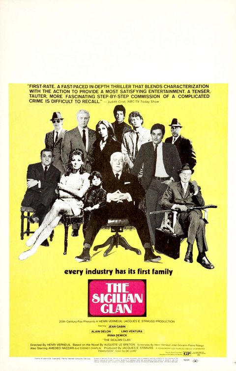 the movie poster: The Sicilian Clan (1970) ver2