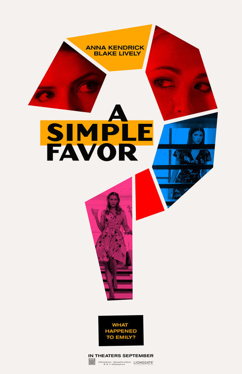 1000 piece jigsaw puzzle for the movie poster: A Simple Favor (2018) ver2