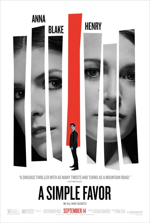 1000 piece jigsaw puzzle for the movie poster: A Simple Favor (2018) ver9