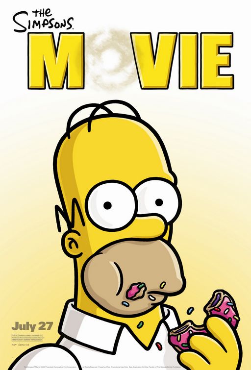 the movie poster: The Simpsons Movie (2007) ver7