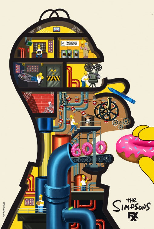 1000 piece jigsaw puzzle for tv poster: The Simpsons, ver43