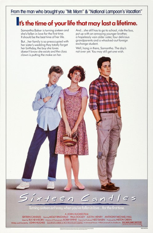 the movie poster: Sixteen Candles (1984) ver1