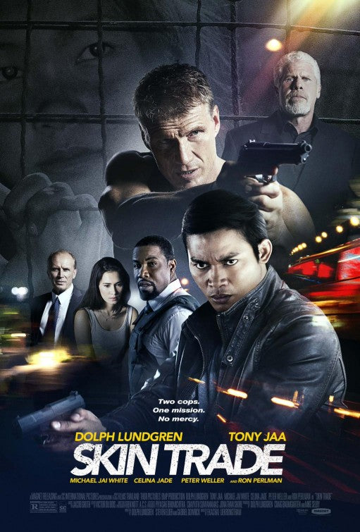 1000 piece jigsaw puzzle for the movie poster: Skin Trade (2015)