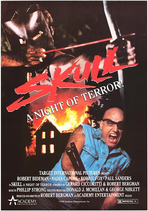 1000 piece jigsaw puzzle for the movie poster: Skull: A Night of Terror! (1987)