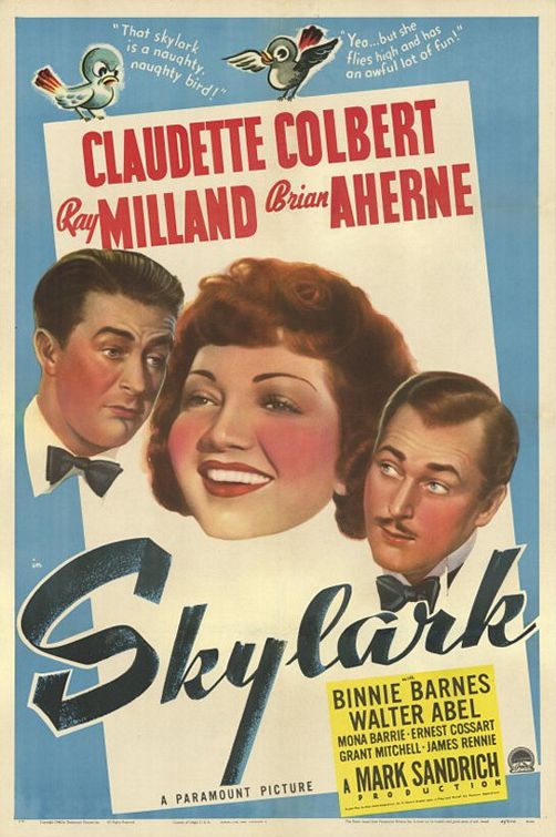the movie poster: Skylark (1941)