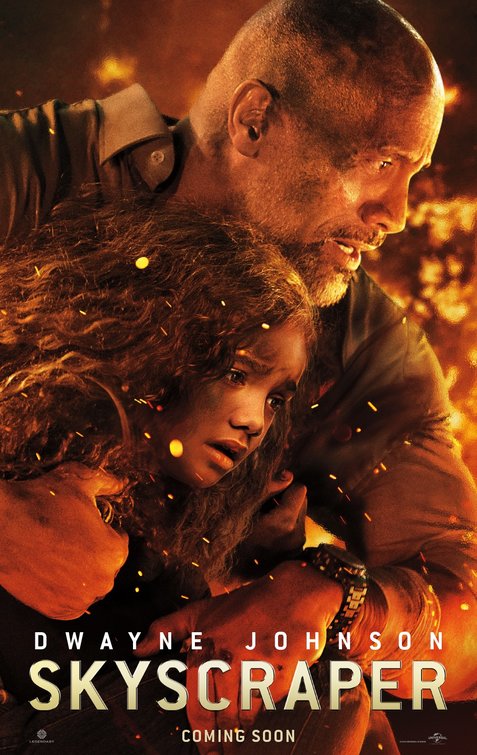 1000 piece jigsaw puzzle for the movie poster: Skyscraper (2018) ver3