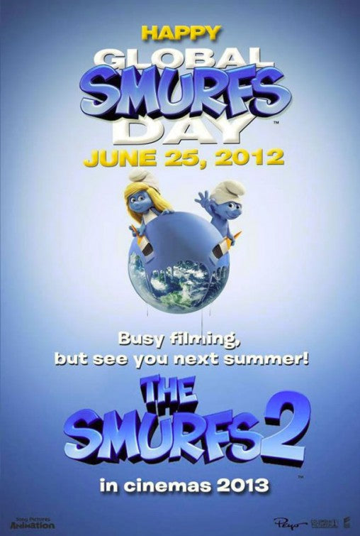 1000 piece jigsaw puzzle for the movie poster: The Smurfs 2 (2013)