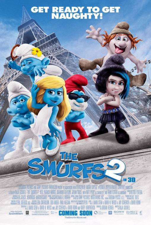 1000 piece jigsaw puzzle for the movie poster: The Smurfs 2 (2013) ver8
