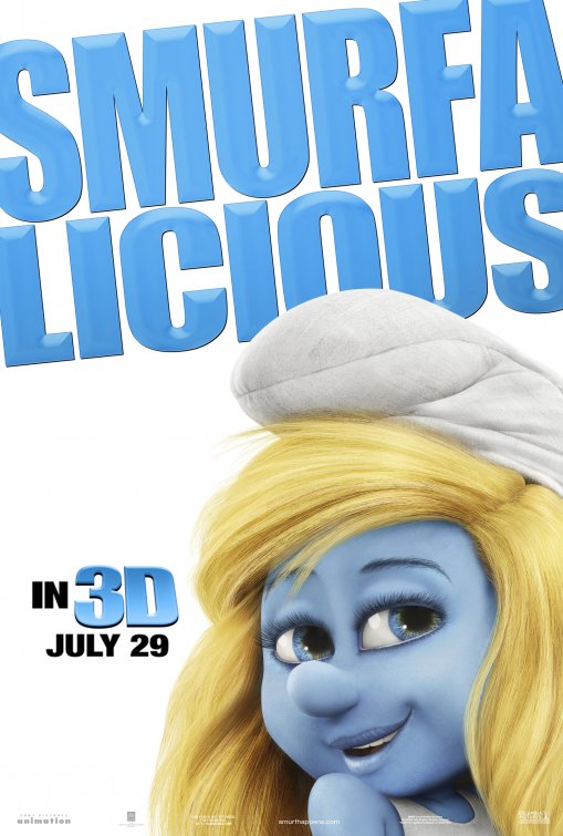 1000 piece jigsaw puzzle for the movie poster: The Smurfs (2011) ver10