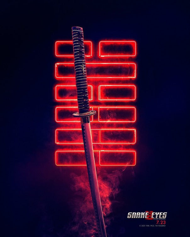 1000 piece jigsaw puzzle for the movie poster: Snake Eyes: G.I. Joe Origins (2021) ver2