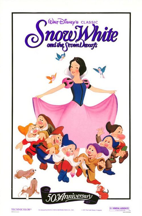 the movie poster: Snow White and the Seven Dwarfs (1937) ver2