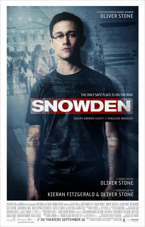 1000 piece jigsaw puzzle for the movie poster: Snowden (2016)