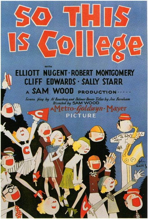 the movie poster: So This Is College (1929)