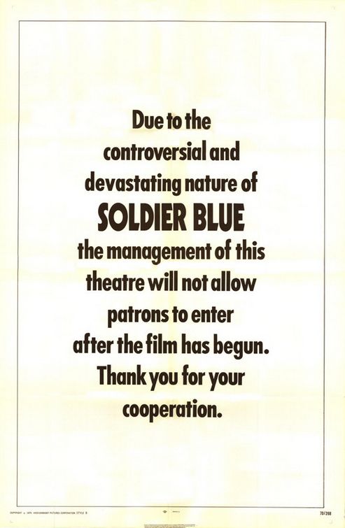 the movie poster: Soldier Blue (1970)