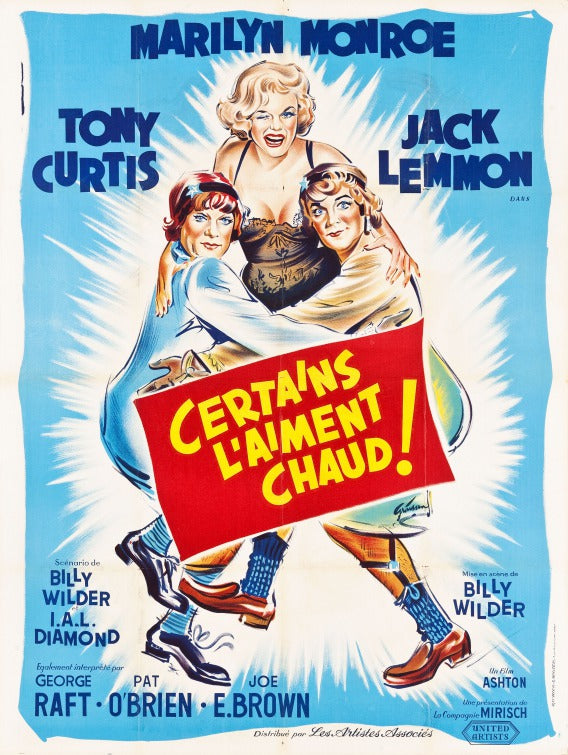 1000 piece jigsaw puzzle for the movie poster: Some Like it Hot (1959) ver6