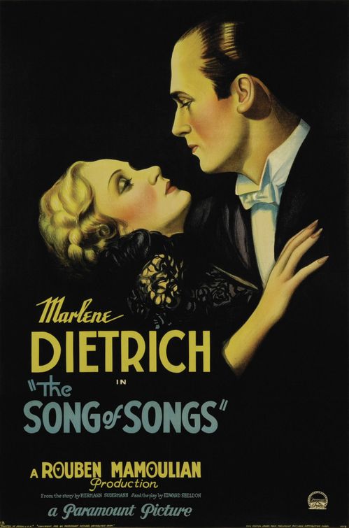 the movie poster: The Song of Songs (1933)