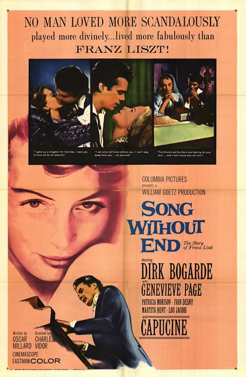 the movie poster: Song Without End (1960)