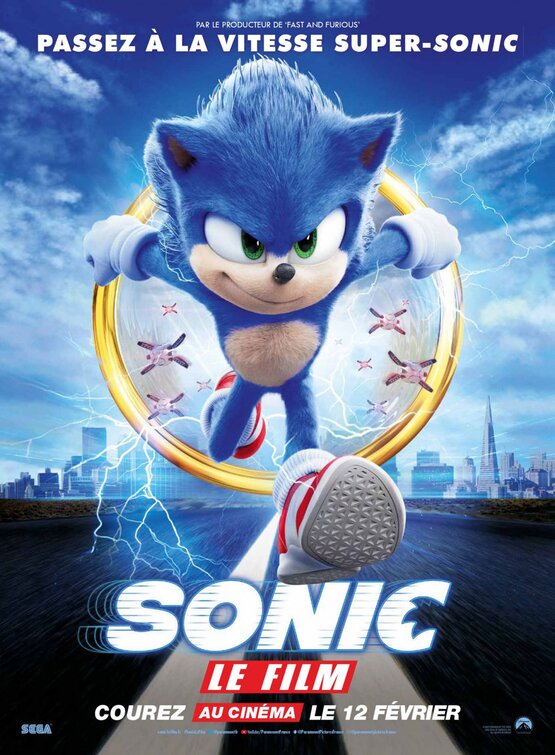 1000 piece jigsaw puzzle for the movie poster: Sonic the Hedgehog (2020) ver20